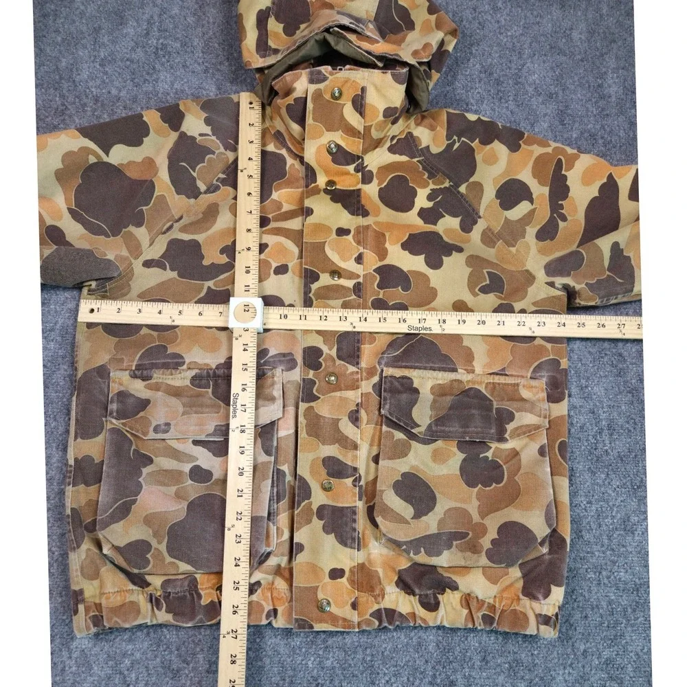 Vintage Columbia Jacket Mens L Brown Duck Camo waterproof thinsulate Made in USA